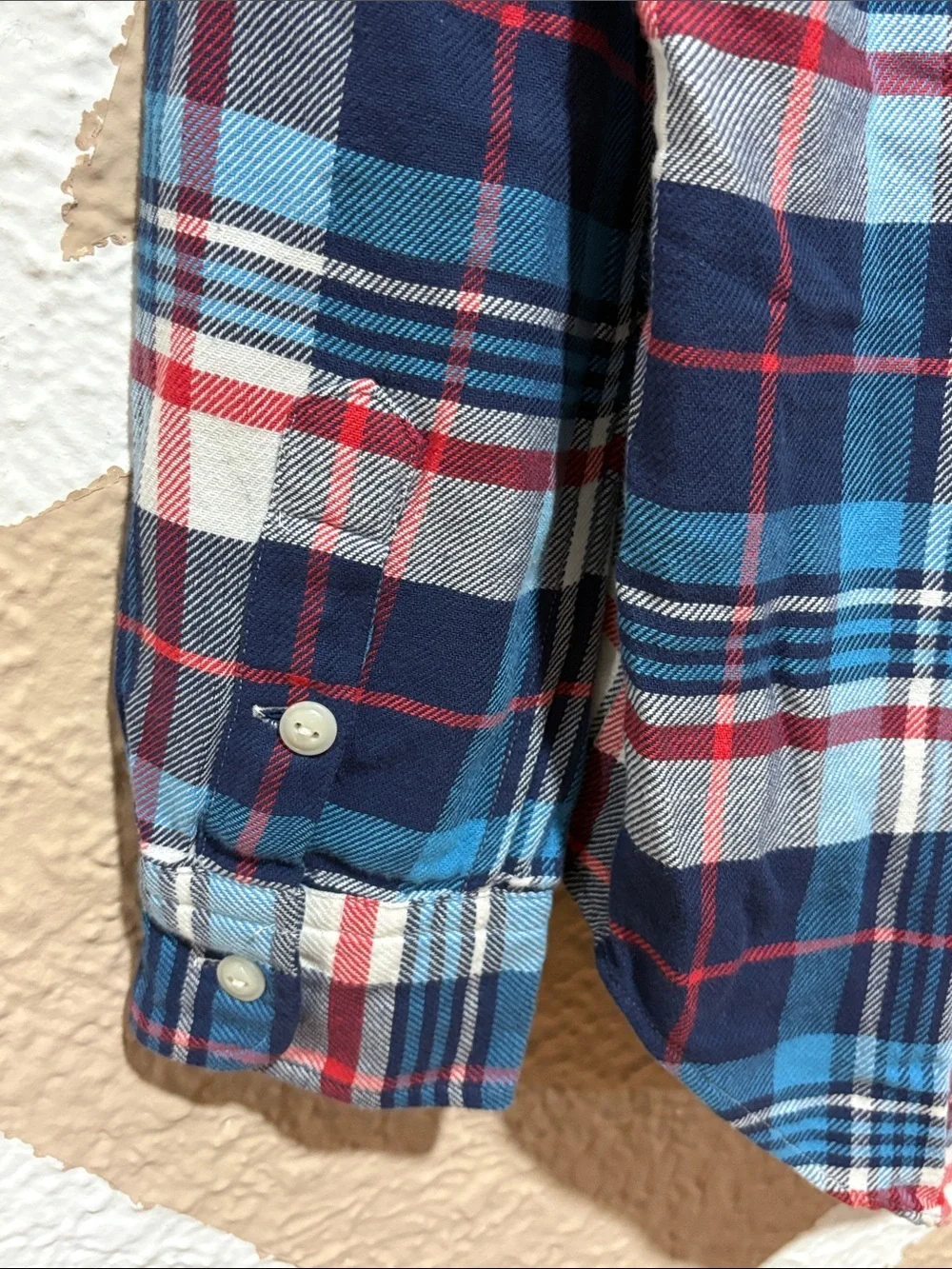 Polo Ralph Lauren Plaid Flannel Button Down Shirt Men's Medium NWOT Blue Red